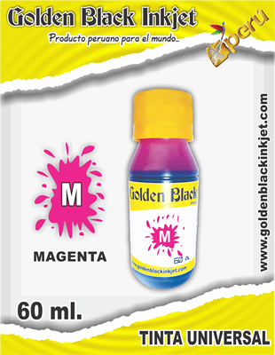 Frasco 60ml. de Tinta MAGENTA para Recarga de Cartuchos HP, Canon, Lexmark